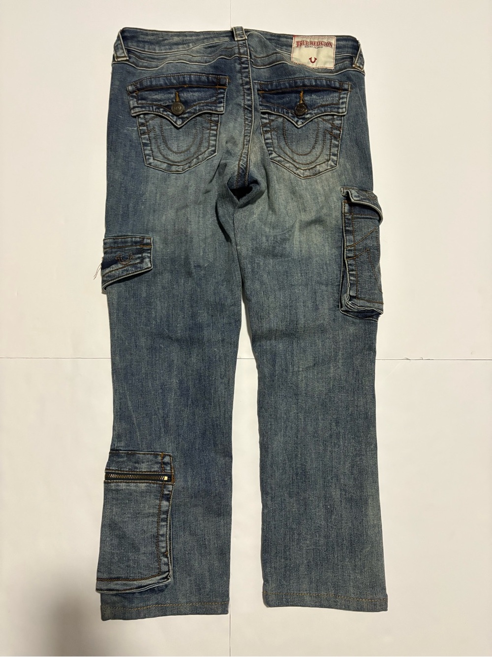 True Religion Becca Cargo Jeans Size 29 Y2K
